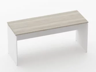 Стол прямой Дека ЛДСП каркас 75.06.16 Дуб Сантана светлый/Белый / Deka