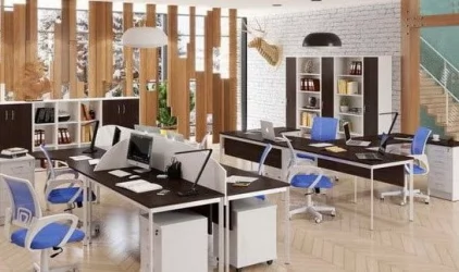 Стол эргономичный ИМАГО-С CА-2С(Л/Р) венге магия белый полуматовый / IMAGO-S CA-2S(L/R)