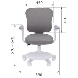 Детское кресло CХАИРМАН КИДС CХ106 Серый / CHAIRMAN KIDS CH106