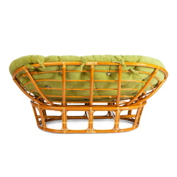 Диван МАМАСАН/МАМАСАН 23/02 В /с подушкой/ подушка 182х119 см, 169х102х80 см, Пекан (орех), флок, олива, 23 / MAMASAN/МАМАСАН W Pecan