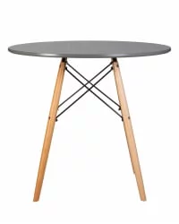 Маленький обеденный стол ДОБРИН CХЕЛСЕА 80 Темно-серый ГР-04 / DOBRIN CHELSEA GR-04