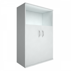 Шкаф средний широкий Рива А.СТ-2.1 Белый / Riva