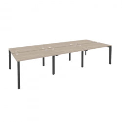 Рабочая станция на П-образном м/к ОНИКС О.МП-Д.РС-6.2.7 Дуб Аттик/Антрацит / ONIX O.MP-D.RS-6.2.7