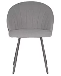 Стул обеденный ДОБРИН НАОМИ (ЭМАЛЬ ЧЕРНЫЙ МУАР велюр Катаниа Смоке) / DOBRIN NAOMI Catania Smoke)