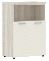 Шкаф с глухими малыми дверьми и топом Торр ЛУКС ТЛМC 85.3 Сосна Эдмонд Латте / Torr LUX TLMC