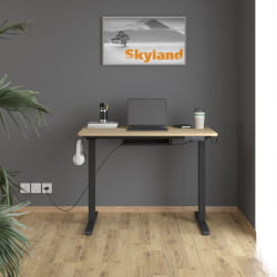 Стол подъемный электрический КСТЕН-УП АТ-001 Дуб светлый/черный / XTEN-UP AT-001