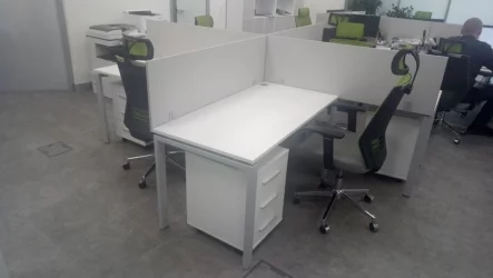 Офисная перегородка Дека 8.12.14 Белый (без крепления) / Deka