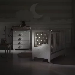 Кроватка для новорожденных Микуна Долсе Лусе Релакс Плус 120кс60 Вхите / Micuna Dolce Luce Relax Plus 120x60 White