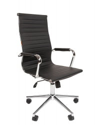 Кресло для руководителя CХАИРМАН 755 экокожа Черный / CHAIRMAN