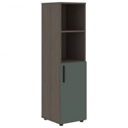 Шкаф-колонка с глухой малой дверью (правый) ВЕЛИОН ВМCС 40.5 Р Нефрит Дуб Сильвер / VELION VMCS R