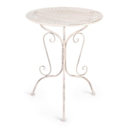 Комплект (стол + 2 стула) Сеcрет де Маисон Моникуе (мод. ПЛ08-6241.6242) металл, стол:62*73, стул: 48*40*93, Античный белый (Антикуе Вхите) / Secret de Maison Monique (mod. PL08-6241.6242) (Antique White)