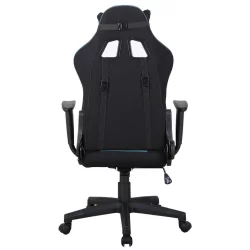 Кресло компьютерное БРАБИКС ГТ Расер ГМ-100 Черный-голубой / BRABIX GT Racer GM-100