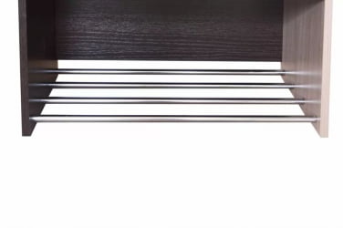 Узкий шкаф в прихожую Ольга 3 Ясень шимо светлый Венге