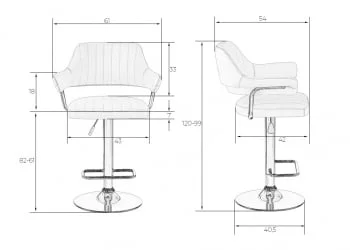 Стул барный ДОБРИН CХАРЛЙ Красный / DOBRIN CHARLY