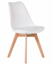 Стул обеденный ДОБРИН ДЖЕРРЙ СОФТ Белый В-02 / DOBRIN JERRY SOFT W-02