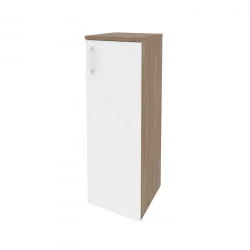 Шкаф средний узкий правый ОНИКС О.СУ-2.3(Р) Дуб Аризона/Белый / ONIX O.SU-2.3(R)