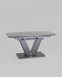 Обеденный стол Вильнюс раскладной 160-200кс90 Серый / 160-200x90