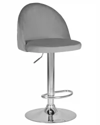 Стул барный ДОБРИН МИЛАНА Серый велюр МДЖ9-75 / DOBRIN MILANA MJ9-75