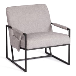 Кресло Чарли ЛУКС/Чарли Люкс велюр/букле, ВТ шапе силвер, 70х80х82 см / Charli LUX/Чарли VT shape silver,