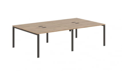 Бенч-система 4-местная ЕДИС ЕУВСТ 2716 Дуб Денвер светлый Мокко / EDIS EUWST