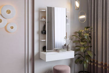 Туалетный стол Арина СТА-01 Белый рамух / STA-01