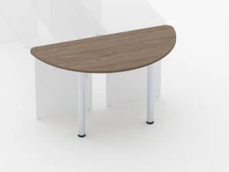 Приставка-полукруг для двух столов Глассй 2.18 Дуб Верцаска / Glassy