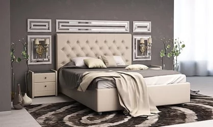 Кровать Беатрисе Бежевый_68395 / Beatrice