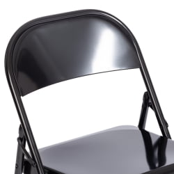 Стул со спинкой ФОЛДЕР (мод. 3023(ИИ)) металлический, 46,5 кс 48 кс 75, (Блаcк) / FOLDER (mod. 3023(II)) x x (Black)