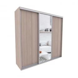 Шкаф-купе 3-х дверный Акцент-Сим ДЗ 1800х600  Ясень шимо светлый