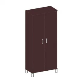 Стеллаж дверь ДСП с замком В430.7 Бургунди