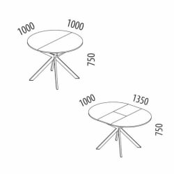 Обеденный стол Орфей 49.1 Урбан Милк