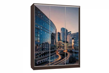 Шкаф-купе Бассо 7-600 79 СК-01Б52 венге / SK-01B52