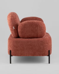 Кресло Кэнди ткань с подлокотниками букле коралловый