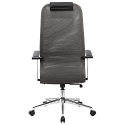 Кресло руководителя БРАБИКС ПРЕМИУМ Ултимате ЕКС-801 хром Черное/серое / BRABIX PREMIUM Ultimate EX-801
