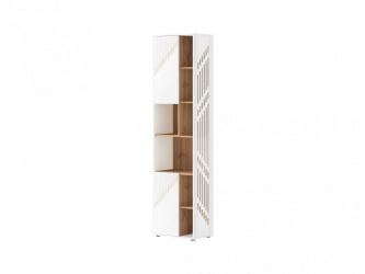 Стеллаж Монако 903.57 Дуб Вотан / Белый шпон / Альпийский белый