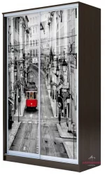 Шкаф-купе Хит-23-12-77 Лондон Аруба Венге