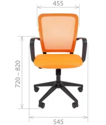 Кресло для оператора Чаирман 698 блаcк ТВ Черное / Chairman black TW