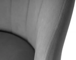 Стул обеденный ДОБРИН НАОМИ (ЭМАЛЬ ЧЕРНЫЙ МУАР велюр Катаниа Стоне) / DOBRIN NAOMI Catania Stone)