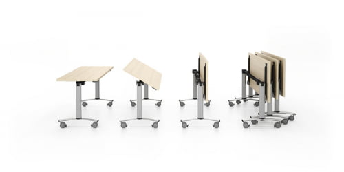 Стол складной Коннеcт 120х60х72.5см Светлый дуб / Connect