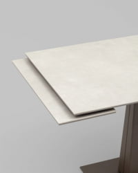 Стол Арнон 120-180/80/76 см керамика Кармен лигхт грей / Carmen light grey