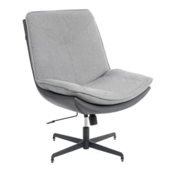 Кресло Космо велюр/букле/экокожа, ВТ шапе силвер/графит / Cosmo VT shape silver/графит