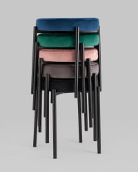 Табуретка Рио велюр Синий