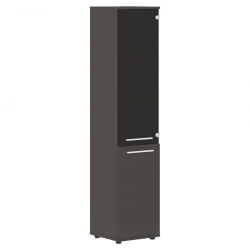 Шкаф-колонка комбинированная правая ЕДИС ЕХCС 42.2 Р Мокко Белый Мокко / EDIS EHCS R