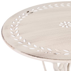 Комплект (стол + 2 стула) Сеcрет де Маисон Моникуе (мод. ПЛ08-6241.6242) металл, стол:62*73, стул: 48*40*93, Античный белый (Антикуе Вхите) / Secret de Maison Monique (mod. PL08-6241.6242) (Antique White)