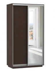 Шкаф-купе двухдверный Экспресс Дуо Медиум 1200х2200х Венге / 1200х2200h