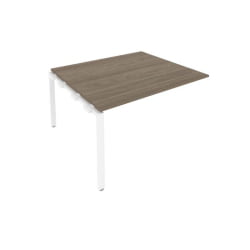 Проходной наборный элемент переговорного стола Метал Сйстем Б.ППРГ-3 Вяз/Белый / Metal System