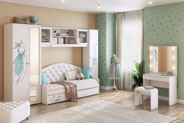 Пуф Трио ПМ-002.1 белый (экокожа) / PM-002.1