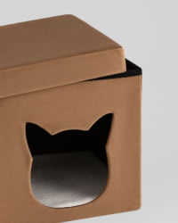 Пуф складной с ящиком Сторе Пет коричневый / Store Pet