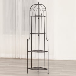 Этажерка Сеcрет Де Маисон Николе (ПЛ08-10338) стальной сплав, черный, 48х33х159 см / Secret De Maison Nicole (PL08-10338)