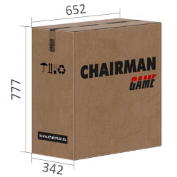 Кресло геймерское CХАИРМАН ДРАЙВ (ГАМЕ) 17 черный/серый/белый / CHAIRMAN (GAME)